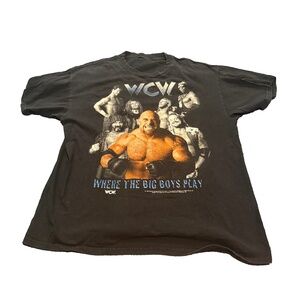 Vintage WCW Shirt Wrestling Goldberg DDP Raven Chris Benoit Booker T 1998